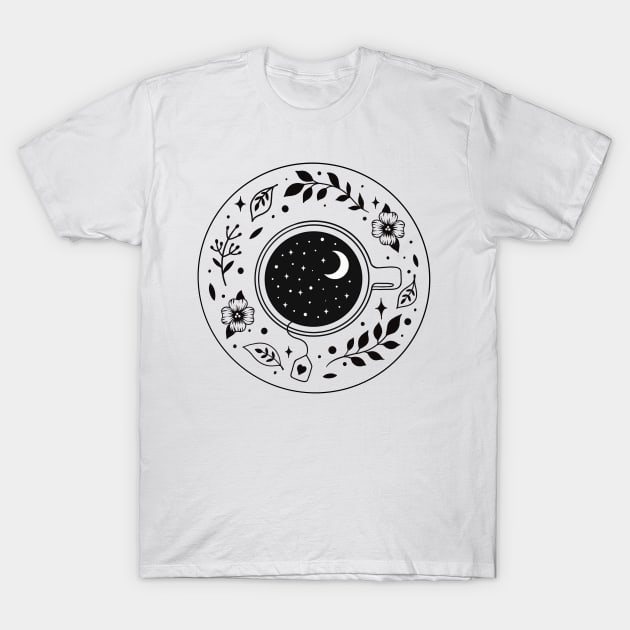 A Cup of Moonshine T-Shirt by Episodic Drawing